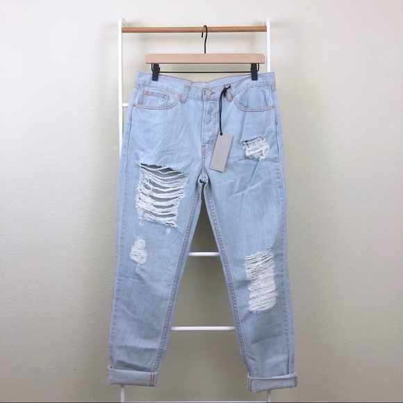 Nasty Gal Denim - NWT Nasty Gal Wreckage Distressed Boyfriend Jeans